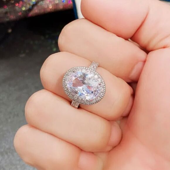 Jewelry - STERLING SILVER BRIDAL ENGAGEMENT SET RING